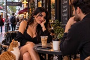 Anadolu Yakası Travesti – Kadıköy kafede sosyal ortam